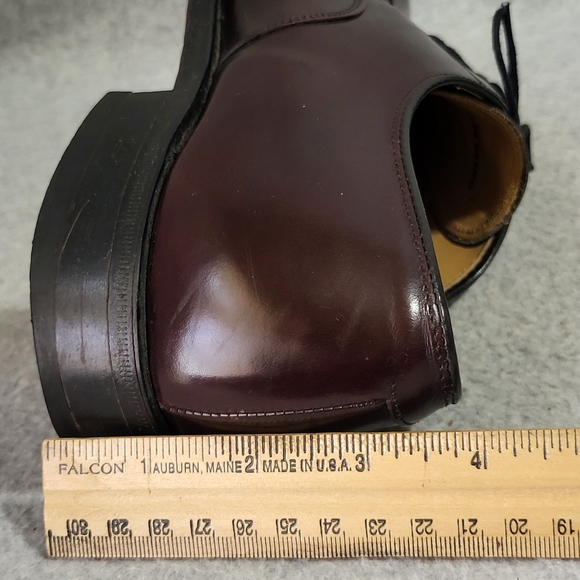 Johnston & Murphy Melton Shoe 10 B/AA Burgundy Leather Oxford Cap Toe 222985 main image 7